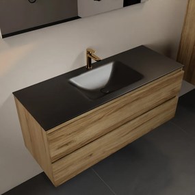 Mondiaz Aivy badmeubel 120cm chai met wastafel solid surface urban midden 1 kraangat en spiegel