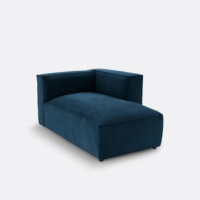 Modulaire longchair van getextureerd fluweel, Seven