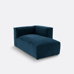 Modulaire longchair van getextureerd fluweel, Seven