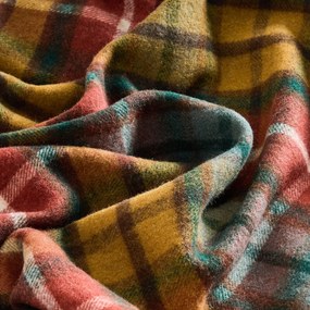 Schotse plaid in tartan-stijl, met franjes, ESTRIA