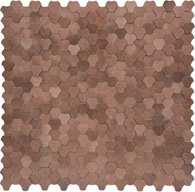 Zelfklevende Mozaïektegels Metaal | Driepas 3D Koper | 30,5×29,6 cm | Keuken, Bad &amp; WC
