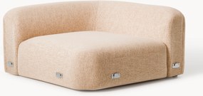 Afgeronde hoekmodule Wolke van bouclé
