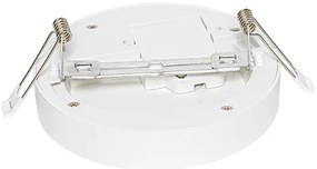 Set van 6 In- of opbouwspot wit 14 cm incl. LED 3 staps dim to warm met dipswitch - Trans