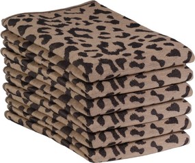 Theedoek luipaard – 6 stuks – 50×70 – beige