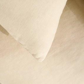 Dubbelzijdig dekbedovertrek in gewassen linnen en gewassen katoen Annaba