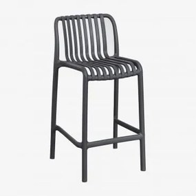 Verpakking Van 4 Wendell Polypropyleen Stapelbare Tuinstoelen Grijs – Grafiet & ↑65 Cm - Sklum