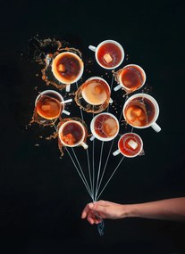 Kunstfotografie Coffee Balloons, Dina Belenko, (30 x 40 cm)