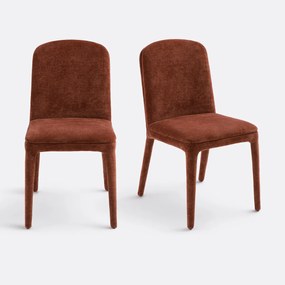 Set van 2 met stof beklede stoelen, Wilga