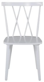 Jörn Eetkamerstoel - Fredrik - Wit - Rubberhout - Jörn