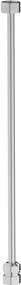 Plieger Roma aansluitstang 40cm chroom geborsteld