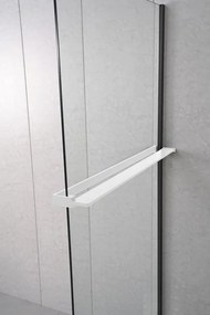 Sapho Shelf handdoekhouder en planchet voor douchewand wit mat