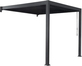 Wandpergola voor terras Lagos 3 x 4 m Garden Point antraciet