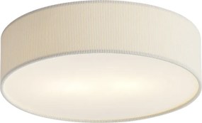 Moderne plafondlamp wit met velours kap 38cm 2-lichts - Luz