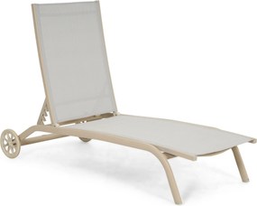 Domani Furniture Bellorio Ligbed Verstelbaar Aluminium Zand/Beige
