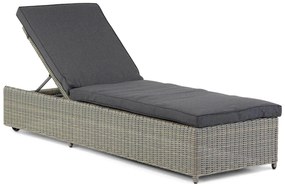 Garden Collections Charlotte Ligbed Kubu Met Wielen Wicker Taupe