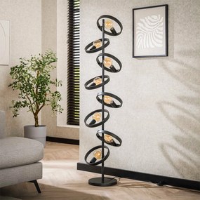 Staande Lamp Metalen Ringen