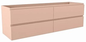 Mondiaz HAY wastafelonderkast - 160x45x50cm - 4 lades - uitsparing links - softclose - Rosee M45168Rosee