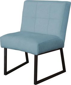 Eetkamerstoel - Amsterdam - geschikt voor ronde tafel - stof Element lichtblauw 16