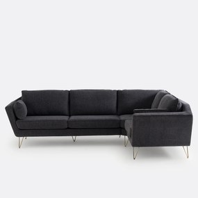 XL hoekbank in polyester, Topim