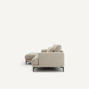 XL hoekbank links van badstof, MARSILE