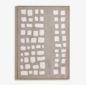 Decoratief Schilderij 100x140 Cm Handgeschilderd Op Tuvix Canvas Natuurlijke Kleuren - Sklum