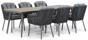 Tuinset 6 personen 240 cm Rope Grijs Santika Furniture Santika