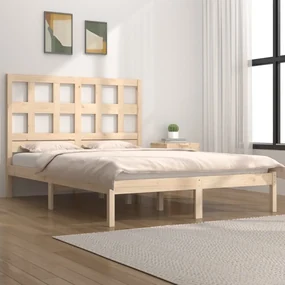 vidaXL Bedframe massief grenenhout 150x200 cm 5FT King Size