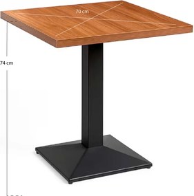 Kuat Zwart 70 cm tafel
