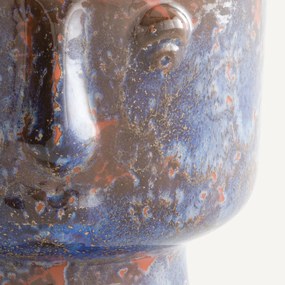 Geglazuurde keramische bloempot, H15cm, Lesego