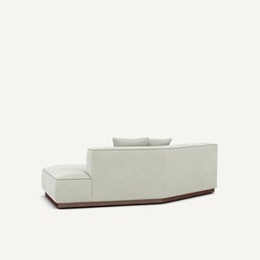 Rechte halve bank van stonewashed fluweel, JACOPO