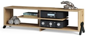 VIK RTV-140 kast, Eik Artisan - MODERNE TV-MEUBEL VOOR DE WOONKAMER