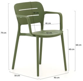 Forza Pazzia dining tuinstoel stapelbaar
