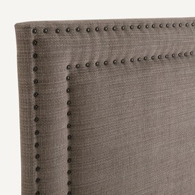 Hoofdbord met studs en mêleestof H120 cm, Kardly