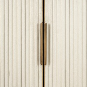 Richmond Interiors Tivoli Open Wandkast Beige Goud - 100x45x197cm.