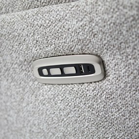 Elektrisch Verstelbare Stoel Lichtgrijze Stof