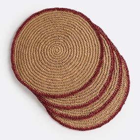 Set van 4 placemats in papier, Solia