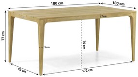 Tuinset 4 personen 180 cm Aluminium/rope Taupe Santika Furniture Santika