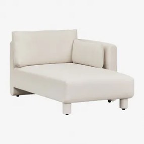 Rechter Chaise Longuemodule Voor Modulaire Bank In Artemisa Boucléstof Crèmebeige Boucléstof - Sklum