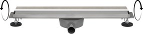 Ben Reversible douchegoot inzetbaar met tegel of meegeleverd rooster 70cm rvs