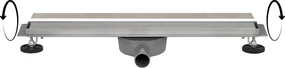 Ben Reversible douchegoot inzetbaar met tegel of meegeleverd rooster 70cm rvs