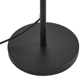 Buiten vloerlamp zwart met kap zwart touw IP44 - Virginia Jayla