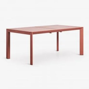 Rectangulaire Uitschuifbare Aluminium Tuintafel 180-240x100 Cm Starmi Terracota - Sklum