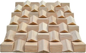 Houten Mozaïekpaneel | Ash | 30×30 cm | Hout | Tegel