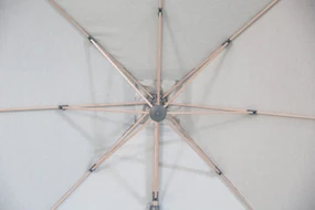 Zweefparasol  3x3m S2 Excellent (incl. voet + hoes) Grijs-antraciet Camello Luna