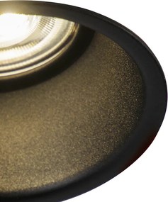 Moderne smart inbouwspot zwart incl. WiFi GU10 - Dept