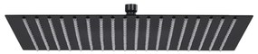vidaXL Regendouchekop vierkant 50x50 cm roestvrij staal zwart