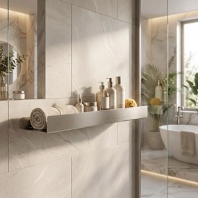 Badkamerplank SF04 60cm steel brush