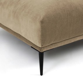 XL voetenbank in fluweel, Oscar, ontwerp E.Gallina