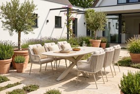 Tuinset 6 personen 240 cm Rope Zand/Beige Lifestyle Garden Furniture Tivoli/Voyage