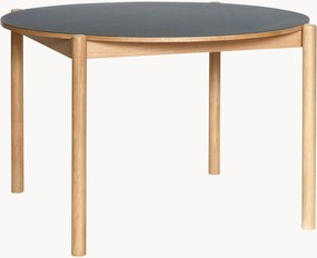Ronde eettafel Oblique met linoleum blad, Ø 115 cm